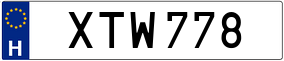 Trailer License Plate